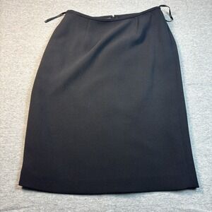 LIZ CLAIBORNE Black Pencil Suit Skirt Women's Size 4 Vent Lined